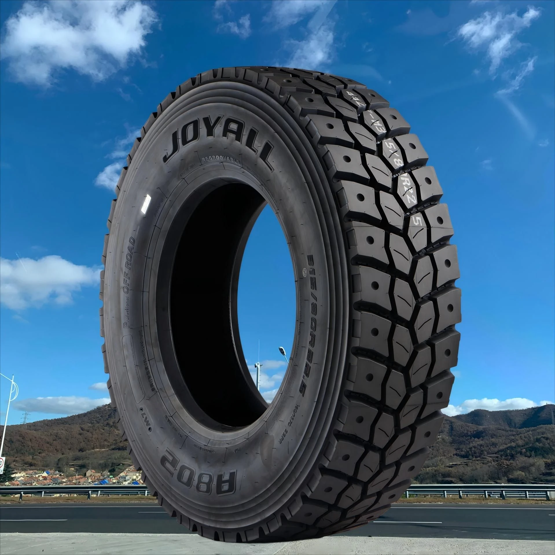 315/80R22.5 Joyall Factory Truck Tire for Drive Position TBR