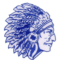 Indian Head Embroidered Patches