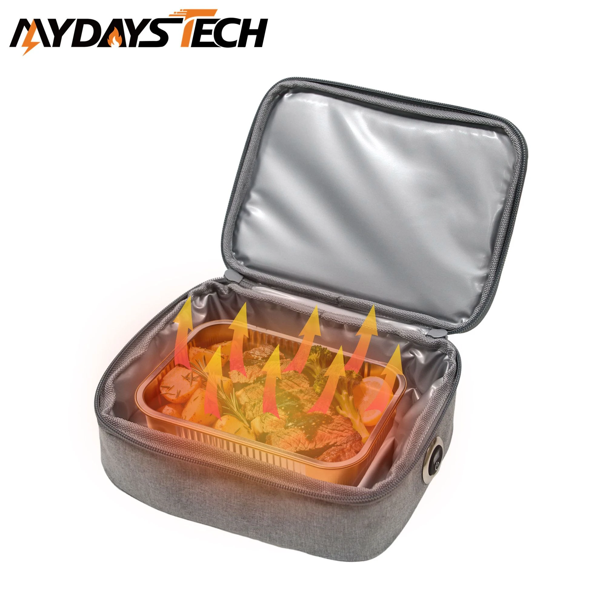 Mydays Tech Outdoor 600d Insulated Heated Camping Lunch Bag Pocket Food Warmer