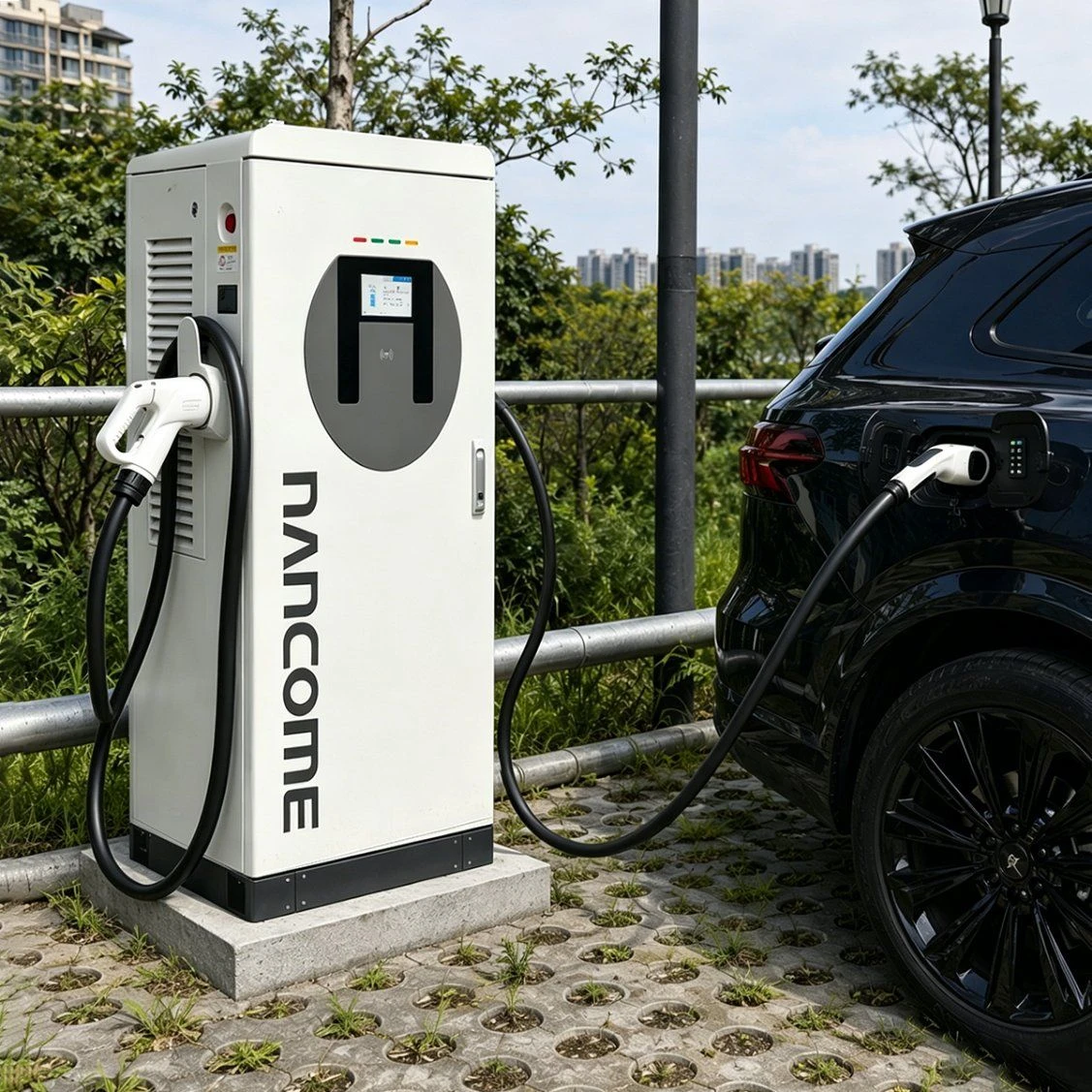 Nancome 120kw Solar DC Fast EV Charger CCS2 Ocpp Commercial Charging Station