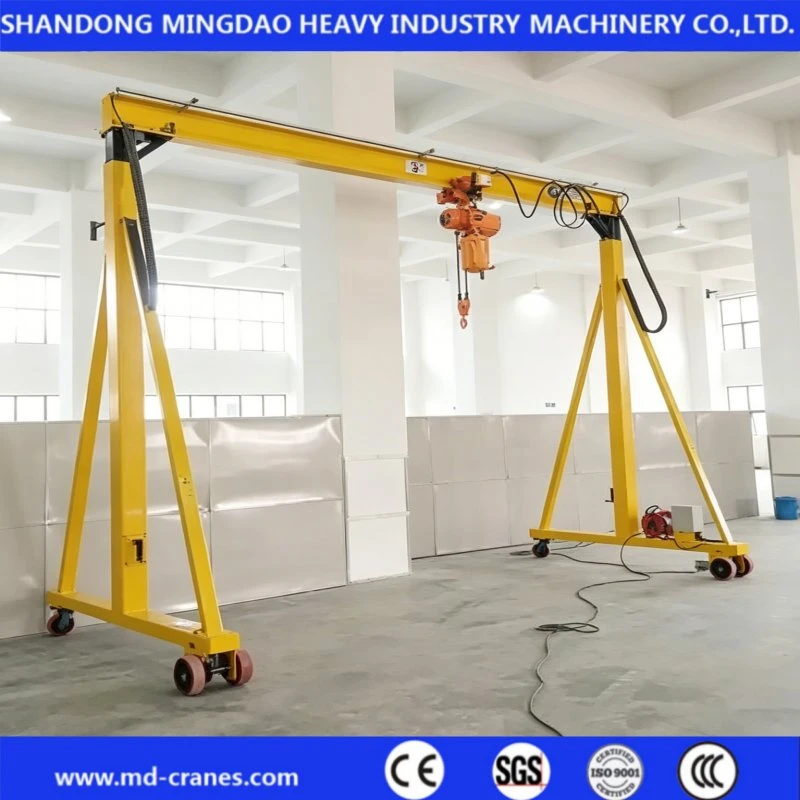 Portable Mobile 3t 5t Adjustable Height Mini Gantry Crane with High Quality