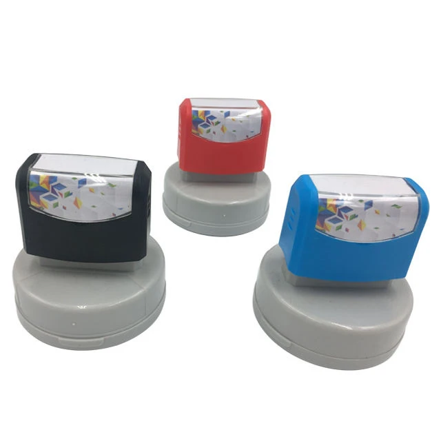 R 46 mm Pre-Inked Flash Stamp with Foam and Ink Foam