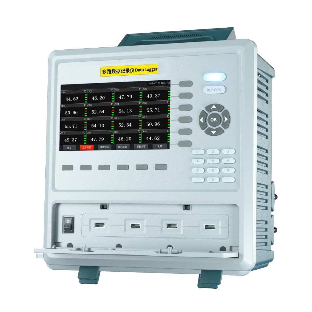 Smart Multi-Channels Data Logger for Temp Pressure Voltage Current Measuring