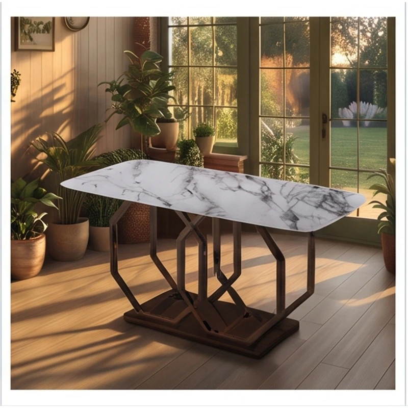 Waterproof Easy Clean Tempered Glass Coffee Table Modern Minimalist Home Furniture
