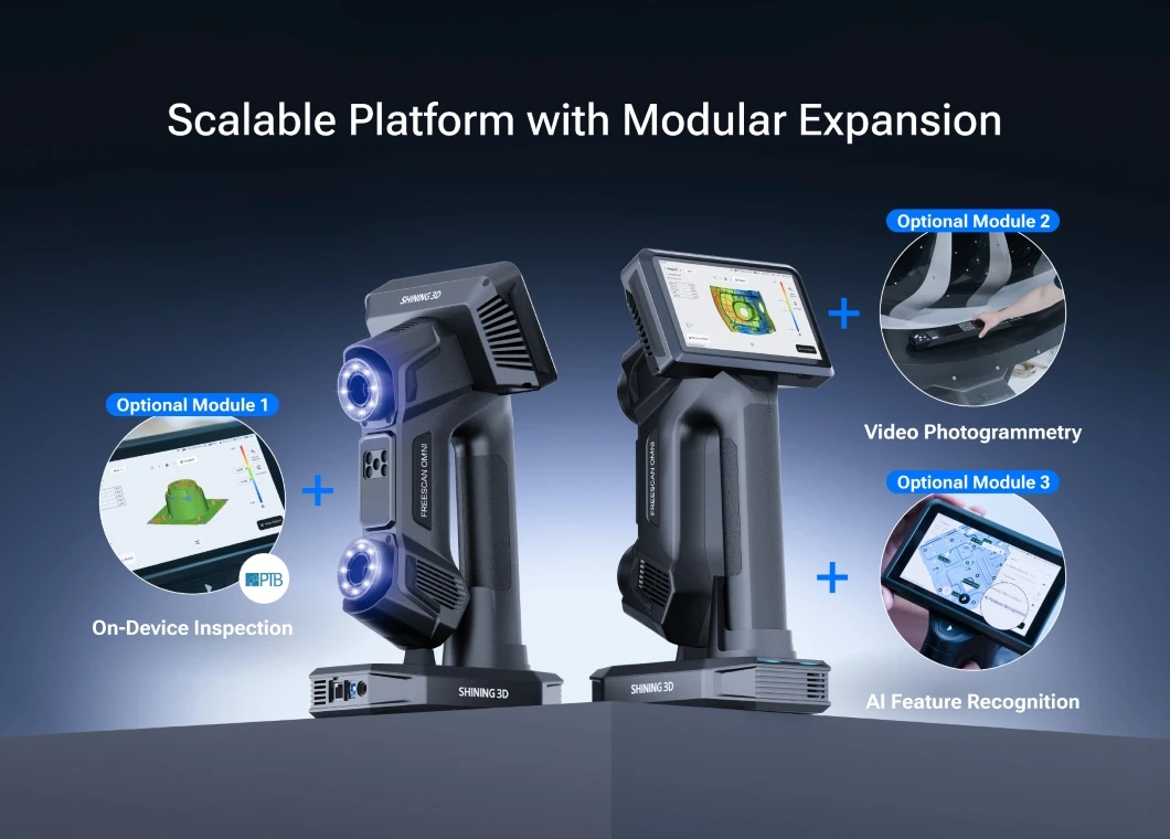 Wireless Metrology 3D Scanner with on-Device Inspection (FreeScan Omni, 0.02mm Accuracy)